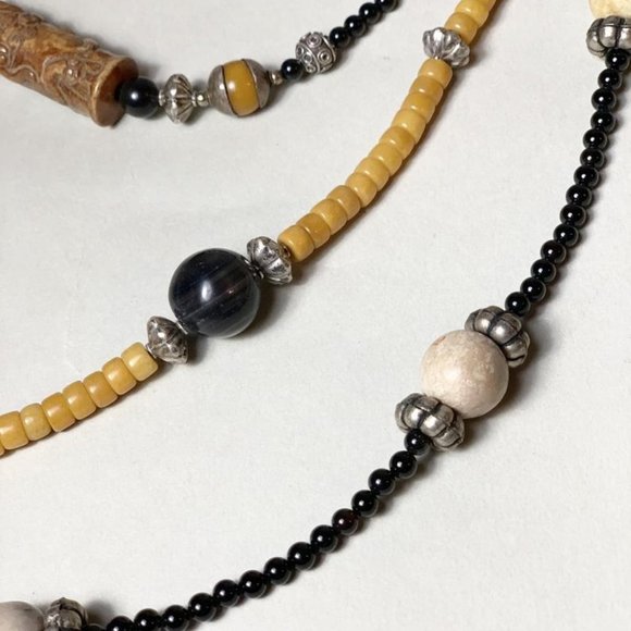 Ancient Cong bead Jade necklace - Picture 2 of 4